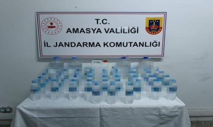 Amasyada jandarmadan sahte içki operasyonu