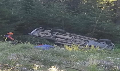 Artvin’de yamaçtan yuvarlanan ağaç kamyonete çarptı: 1 ölü, 1 yaralı