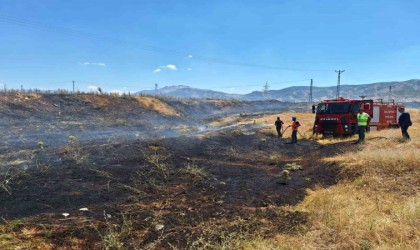 Bingölde anız yangını büyümeden söndürüldü