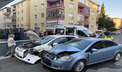 Çorluda trafik kazası: 4 yaralı