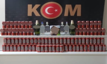 Kırklarelide 63 litre kaçak içki ele geçirildi