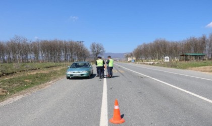 Kırklarelinde jandarmadan trafik denetimleri