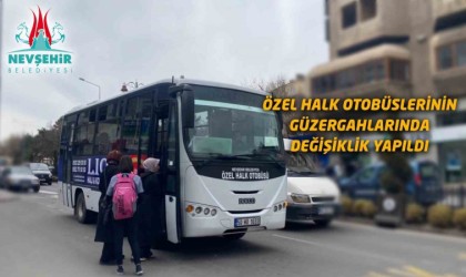 Nevşehirde otobüs güzergâhları değişti