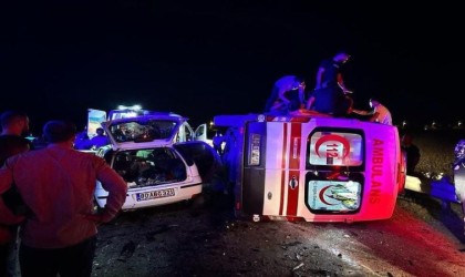 Osmaniyede 3 kişinin öldüğü kazada yaralanan ambulans personelinin tedavisi sürüyor