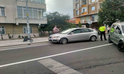 Tekirdağda motosikletli otomobille çarpıştı: 1 yaralı