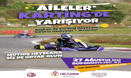 Uşak Belediyesinden Aileler Kartingde Yarışıyor etkinliği