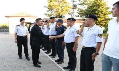 Vali Sarıibrahim, İl Jandarma Komutanlığını ziyaret ederek brifing aldı