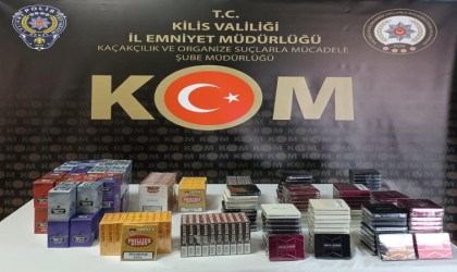 Kiliste 560 paket sigara ve 3 bin 626 adet puro yakalandı