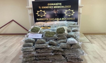 Osmaniyede 103 kilo 700 gram skunk ele geçirildi