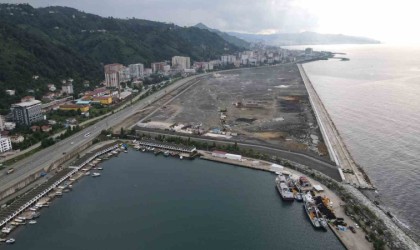 Rize Şehir Hastanesinin deniz dolgusunda sona geliniyor