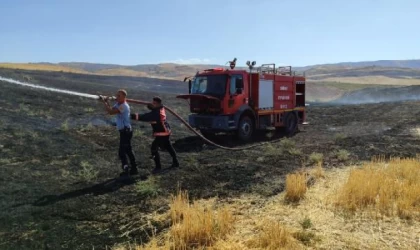 Siirt’te anız yangını; 50 dönüm arazi zarar gördü