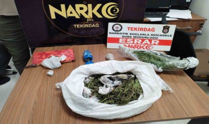 Tekirdağda 1 kilogram esrar ele geçirildi