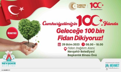 100. yılda100 bin fidan dağıtılacak