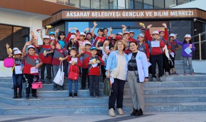 Aksarayda minik öğrenciler Bilim Merkezinde eğitim aldı