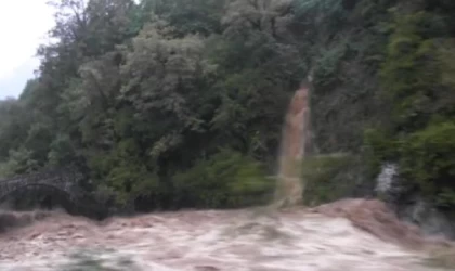 Artvin’de sağanak heyelana neden oldu; dereler taştı, yollar kapandı