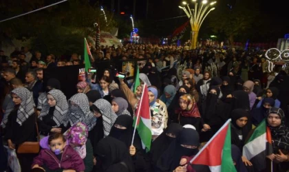 Batman’da HÜDA PAR’dan İsrail protestosu