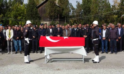 Kalp krizinden hayatını kaybeden polis Uşakta toprağa verildi