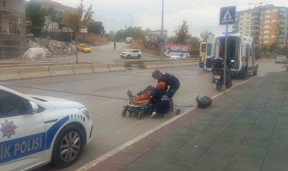 Kırıkkalede motosiklet devrildi: 1 yaralı