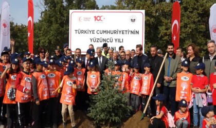 Kırklarelide Cumhuriyetin 100. yılında 2023 fidan dikildi