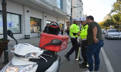 Orduda ticari taksi ve motosiklet sürücüleri denetlendi