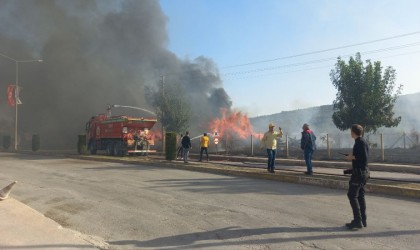 Osmancıkta korkutan yangın