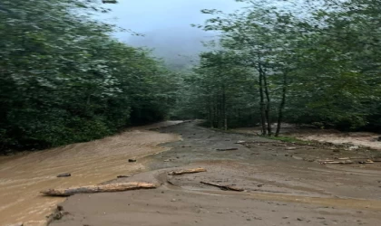 Rize’de sağanak; dereler taştı, heyelanlar meydana geldi, 23 köy yolu ulaşıma kapandı