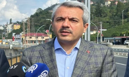 Rize’de yağışlar sonrası yollar ve derelerde inceleme