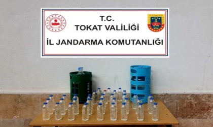 Tokatta 57 litre sahte alkol ele geçirildi