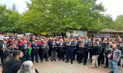 Tunceli’de Alevi dedeleri öncülüğünde İsrail protestosu