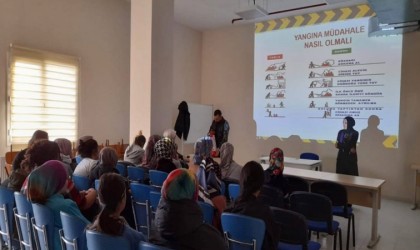 Bayburtta kız öğrenci yurdunda İş Sağlığı ve Güvenliği Semineri düzenlendi