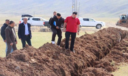 Diyadin Kaymakamı Karali, ilçede devam eden projeleri yerinde takip etti