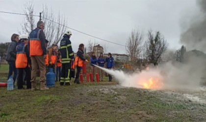 E-Devletteki eğitimlerini tamamlayan gönüllülere saha eğitimi