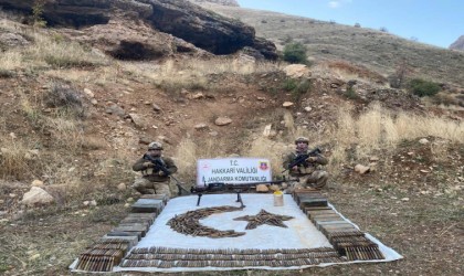 Hakkaride PKKya ait mühimmat ele geçirildi