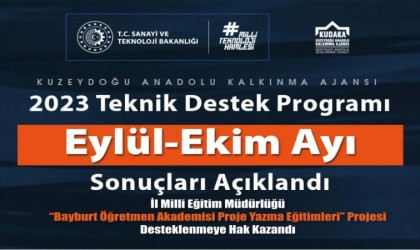 KUDAKAdan Bayburt Öğretmen Akademisi Proje Yazma Eğitimleri projesine destek