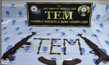 Siirt’te terör örgütü PKK’ya ait silah ve mühimmat bulundu