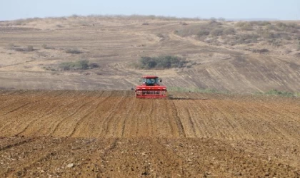 Tekirdağ’da yağmurun ardından buğday ekimi başladı