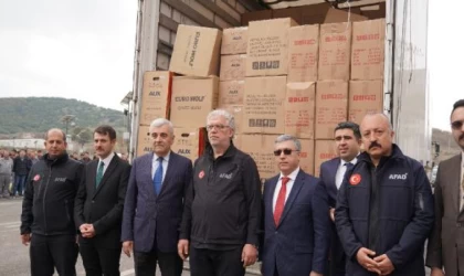 Azerbaycan’dan Kahramanmaraş’a 18 tonluk yardım malzemesi