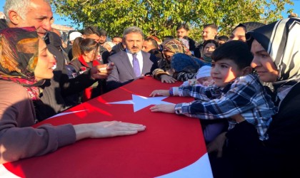 Bakan Göktaşın koruma ekibindeki polis memuru son yolculuğuna uğurlandı