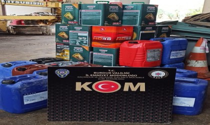 Burdurda 820 litre kaçak yağ ele geçirildi