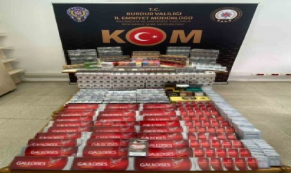 Burdurda bin 565 paket kaçak sigara ele geçirildi