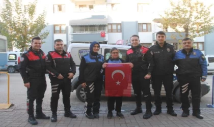 Fatma Nur, bir günlüğüne polis oldu