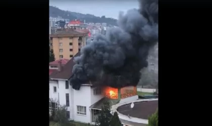 Giresun Üniversitesi’nin sosyal tesisinde yangın