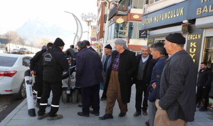 Hakkari ilk defa vakumlu temizlik makinesine kavuştu