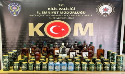 Kiliste 34 litre kaçak ve sahte alkol ele geçiril: 1 gözaltı