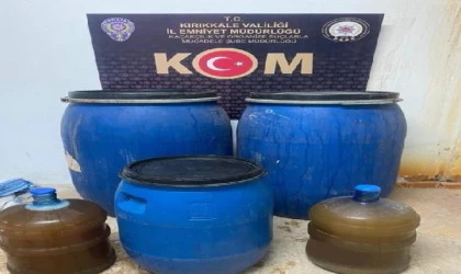 Kırıkkale’de 580 litre sahte içki ele geçirildi