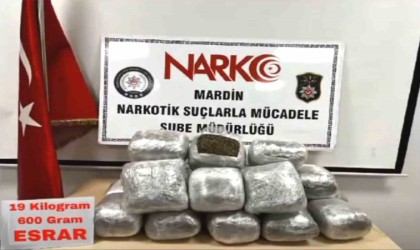 Mardinde 19 kilo esrar ele geçirildi, 2 kişi tutuklandı