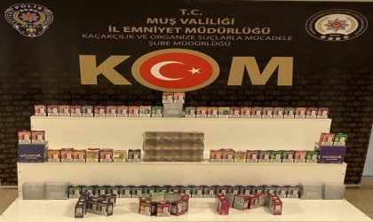 Muşta gümrük kaçağı sigara ele geçirildi