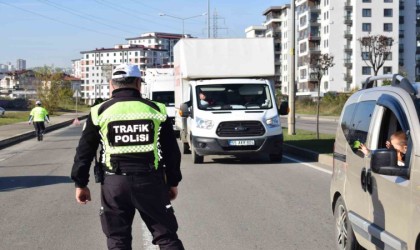 Orduda bir haftada 13 bine yakın araç denetlendi