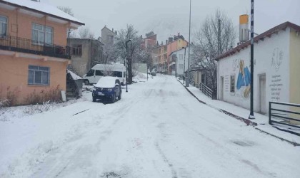 Tuncelide kar yağışı etkili oldu, onlarca köy yolu ulaşıma kapandı