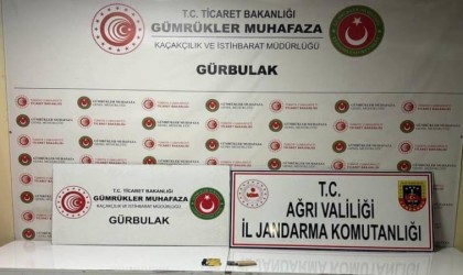 Ağrıda 1 kişi gümrük kaçağı altınlar ile yakalandı